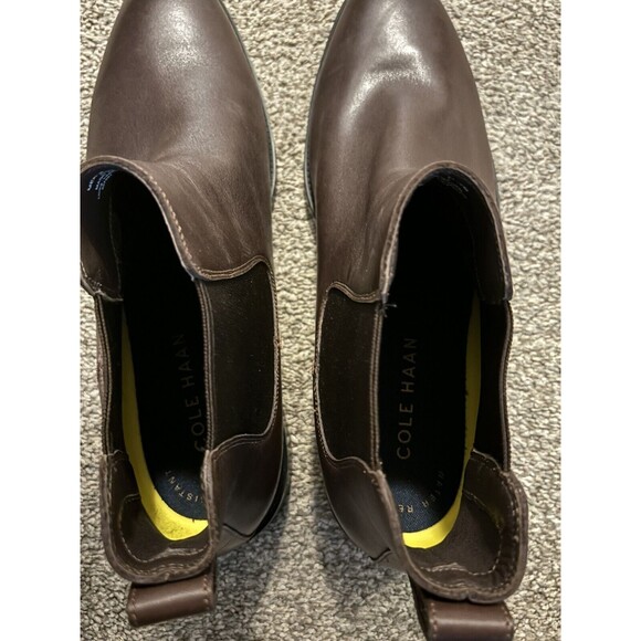 Cole Haan Men's 11.5 Hawthorne Chelsea Boot Dark Chocolate Leather C38727 - Picture 10 of 11